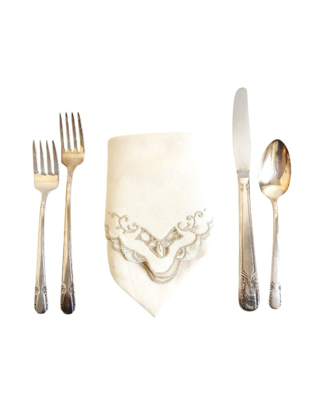 Vintage Wm Rodgers Talisman Silverplate Flatware Set 38-piece set/ Service for 8